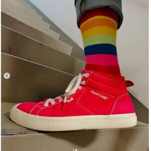 NEW CARIUMA Oca High Pantone Canvas Sneakers  Magenta For Women 210